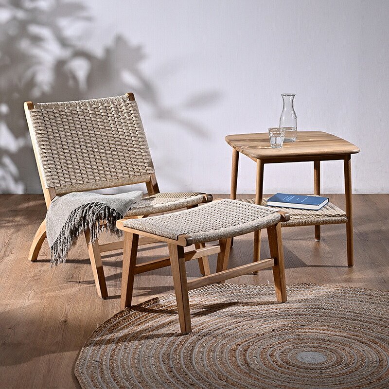 楽天市場】ペーパーコード チェア チーク無垢材 ソープ仕上げ 家具 無