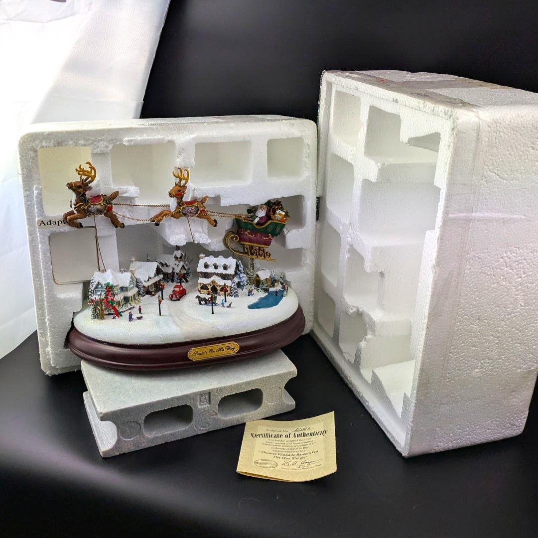 限定品 トーマスキンケード オルゴール サンタ オン ウェイ 箱・ 証明